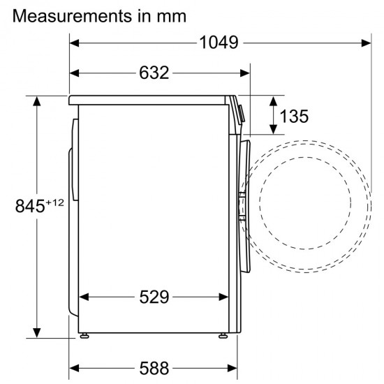 BOSCH WGG254ZHGR 10Kgr 1400rpm Α SteamAssist