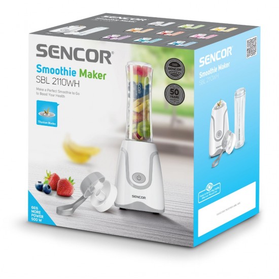 SENCOR SBL 2110WH Smoothie Maker Titanium 600ml 500W