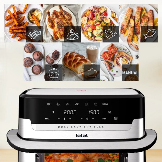 TEFAL EY922D Dual Easy Fry Flex 9L