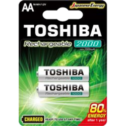 TOSHIBA Rechargeable AA 2000mAh